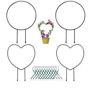 DD2103 corazón redondo planta enrejado vid escalador poste maceta escalada hierro soporte jardín estaca - Product Image 1