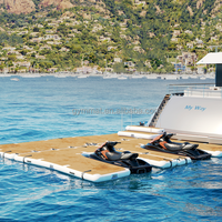 Plateforme de Ski flottante en forme de U, pont gonflable, pour bateau, ponton, point de goutte d'eau