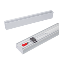 Lampe murale LED linéaire pour armoire et lit, boîtier en aluminium, éclairage de miroir, design industriel, interrupteur marche/arrêt dimmable