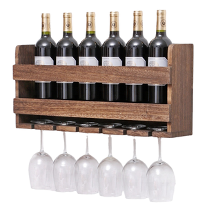 Moderno Estante de Vino Rectangular de Madera Apilable con Capacidad para 12 Botellas, Soporte de Almacenamiento de Botellas, Organizador de Bodega para el Hogar o Bar - Product Image 1