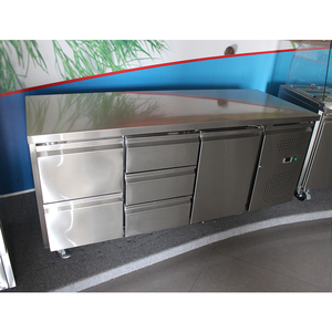 Cajón de refrigeración bajo encimera OEM para <span class=keywords><strong>restaurante</strong></span>, cocina, nevera refrigerada por aire, mesa de trabajo - Product Image 1