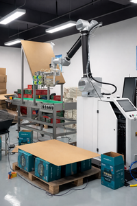 <span class=keywords><strong>Robot</strong></span> palettiseur automatique pour sacs de riz, pièces de contact en acier inoxydable de qualité alimentaire - Product Image 6