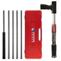Kit de pistolet à clous pour plafond industriel, outil de fixation manuel pour la construction, avec 200 clous inclus
