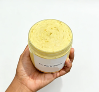 Beurre corporel fouetté au curcuma, hydratant et éclaircissant, végétalien et naturel, marque privée OEM