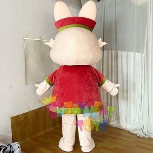 <span class=keywords><strong>Personaggi</strong></span> dei cartoni animati personalizzati in fabbrica vestiti rossi coniglio mascotte animali da passeggio simpatici conigli costumi mascotte - Product Image 3
