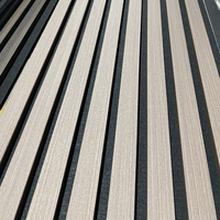 Panneau acoustique mural en bois Akupanel, panneau décoratif absorbant le son en fibre de polyester, Rada 2700*600*21mm