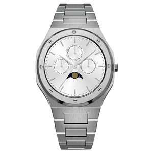 Orologio da polso cronografo da uomo montre femme Moment beauty moon phase cronometro semplice per il tempo libero - Product Image 1