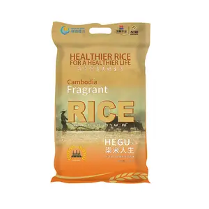 Sacos de plástico secos flexíveis de nylon, pe, grande sacos de empacotamento de alimentos para arroz personalizado, 1kg/2kg/5kg, sacos de embalagem de arroz
