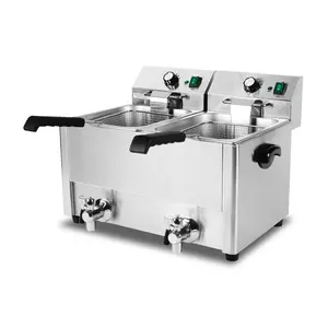 8L Commercial Electric Chicken Fryer Machine With Two Tank DZL-8L-2 CE