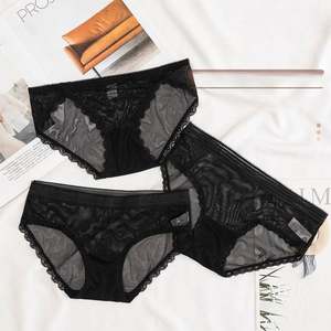 Bragas de mujer sexis de moda de malla suave con encaje de banda en la apertura de la pierna y la cintura - Product Image 3