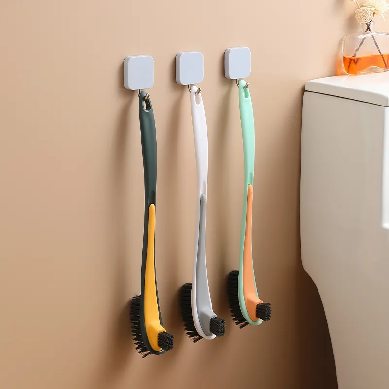 Sanga Creative Soft Borsten 2 in 1 Schüssel bürsten Doppelseitige Kunststoff reinigung Doppelhockey-Toiletten bürste im Badezimmer