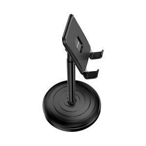 Table Stand For Smartphones And <b>Tablets</b> Black Carbon Fiber Design Adjustable Angle Desk <b>Holder</b> - Product Image 3