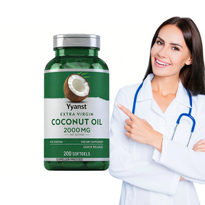 น้ำมันมะพร้าวคุณภาพสูงแบบซอฟเจลสำหรับเพิ่มพลังงานและช่วยควบคุมน้ำหนัก ผลิตภัณฑ์เสริมอาหารภายใต้แบรนด์ของคุณเอง - Product Image 1