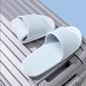 Hotel Travel Beach Vacation Desechable Silencioso Ligero Eva Slides Flip Flop Antideslizante Baño Logotipo personalizado Zapatillas plegables - Product Image 4