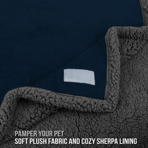 Waterproof <strong>Dog</strong> Blanket for Bed Couch <strong>Sofa</strong> <strong>Cover</strong> for Large <strong>Dogs</strong> Sherpa Fleece Pet Blanket Reversible Microfiber - Product Image 4