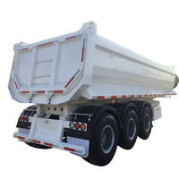 Dongxu 3 essieux 30 40 mètre cube 50 tonnes benne semi-benne basculante remorque à vendre