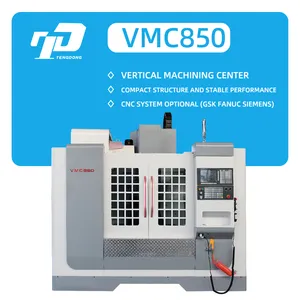 Mesin bubut vertikal CNC VMC850, mesin pengolahan vertikal bubut cnc logam