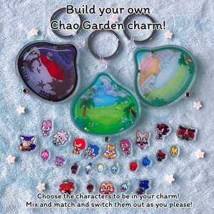 OEM Odm อะคริลิคสแตนดี้แบบกำหนดเองได้ ชิ้นส่วนตกแต่ง Chao Garden Shaker Charm - Product Image 1