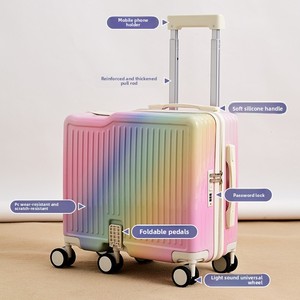 Maleta infantil plegable con ruedas, pequeña y ligera, equipaje de mano de 18 pulgadas, equipaje de viaje para niños y <span class=keywords><strong>niñas</strong></span> - Product Image 3