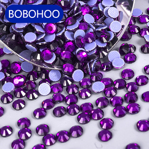 BOBOHOO nouveau Hotfix strass héliotrope et violet couleur SS6-SS30 Flatback strass perles en vrac pour fer Costumes robes - Product Image 1