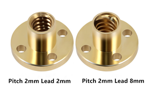 Thép không gỉ vít TR8 hình thang vít Pitch 1mm <span class=keywords><strong>2mm</strong></span> 4mm hình thang dẫn vít và đai ốc - Product Image 4