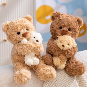 Boneka Beruang Teddy Kustom Kawaii Baru Dengan Kelinci Boneka Plush Lembut Desain Kartun Lucu Beruang Penghibur Mainan Hari Valentine yang Menyenangkan - Product Image 1