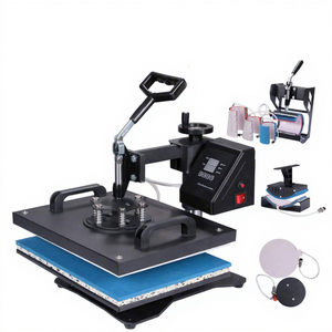 Máquina de Prensa de Calor Combinada, Nueva Máquina de Sublimación para Impresión de Camisetas, Producto 8 en 1, 2020, Certificación CE, Transferencia de Calor, 1 Juego Incluido - Product Image 1