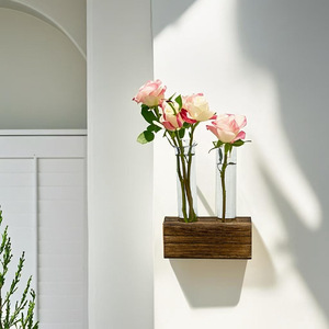 Macetas y Jardineras Decorativas Creativas para Mesa, Contenedor Hidropónico Verde con Tubo de Ensayo y Adorno de Florero - Product Image 3