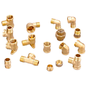 3/4 cara PPR Gas berulir kuningan kompresi PE pipa <span class=keywords><strong>fitting</strong></span> tembaga tabung cetakan air siku bersama kepala nomor Model - Product Image 1