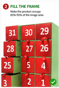 Wholesale Christmas Drawer <b>Box</b> Advent Calendar Rigid Cardboard <b>Empty</b> Mystery Blind <b>Box</b> with Ribbon Pull <b>for</b> Surprise <b>Gift</b> - Product Image 4