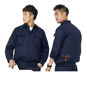 ชุดระบายความร้อนแบบชาร์จไฟได้สำหรับผู้ชายชุดใส่ทำงานในฤดูร้อนเครื่องปรับอากาศพร้อมพัดลมสำหรับงานเชื่อม - Product Image 1