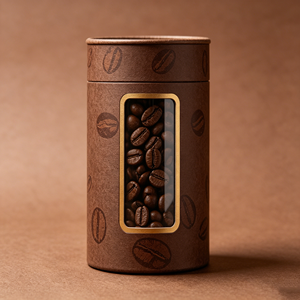 Custom Printed Tea Coffee Bean Cylinder Packaging Box Eco-Friendly Paper <b>Tube</b> Round <b>Cardboard</b> <b>Tube</b> Packaging - Product Image 4
