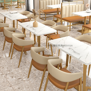 <strong>Dining</strong> Tables and <strong>Chairs</strong> Nordic Modern Luxury Gold Indoor Wood Metal Round Restaurant Dinning Table Furniture <strong>Dining</strong> Room <strong>Set</strong> - Product Image 4