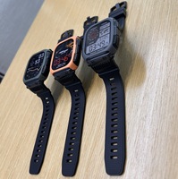 Smartwatch DM66 mit BT-Anruf Musik SOS Smartwatch Offline-Karte GPS 5ATM Wasserdicht Silikonarmband für Männer Frauen