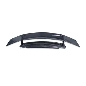 Chất lượng cao gt-v phong cách sợi carbon đôi boong phía sau cánh Spoiler cho Audi R8 V8 V10 2008 2015 phía sau thân cây môi