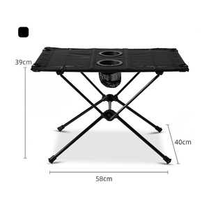 Table de camping moderne en aluminium léger, robuste, pliable, petite, pour l'extérieur // Aluminium léger C - Product Image 5