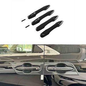 WZXD Exterior Carbon Fiber <b>Door</b> Handle Covers Protector <b>Trim</b> for A40 - Product Image 2