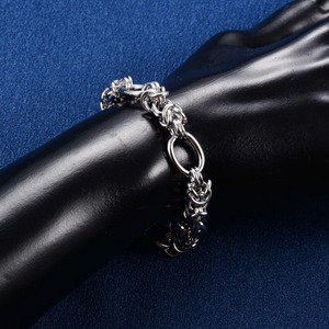 Pulsera de Acero Inoxidable de 10 mm con Nudo Punk, Cadena Ovalada para Mujeres y Hombres, Estilo Hiphop Rock, Cadena de Mano, Tobillera, Joyería Metálica - Product Image 4