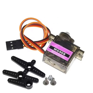 Servo MG90S Mejorado con Engranaje Metálico ES08MA 3D Fly 450, Placa de Eje Recto Eléctrica para Modelos de Aviones, 4.8V-6V Analógico - Product Image 4