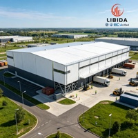 Kits de Construcción de Estructuras de Acero para Almacenes sin Columnas Centrales, Prefabricados, para Salones de Bodas, Salas de Exposiciones y Uso Industrial