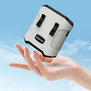 พัดลมพกพาแบบคล้องเอว ชาร์จ USB พัดลมคล้องคอ พัดลมพกพาสะดวกสำหรับใช้งานกลางแจ้ง - Product Image 1