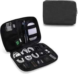 Factory Direct Selling Travel Charging Data Cable Storage Bag Organizer for Cable Electric Packagiging