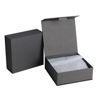 Boîte cadeau écologique personnalisée avec logo, impression couleur or, boîtes cadeaux rigides de luxe