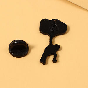 Sming Pins Squelette <span class=keywords><strong>Parachutisme</strong></span> Émail Pin Triste Rose Squelette Revers Badge Fun Ballon Bouteille En Verre Broche - Product Image 5