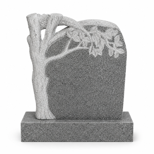 Estatua Conmemorativa Tradicional de Granito Tallado con Forma de Árbol Pequeño, Estilo Americano, para Jardín de Cementerio, Uso en Exteriores, Marca UNION - Product Image 1