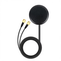 Antenne GPS Kontec ANT-GPS-Q80 professionnelle 4G LTE GPS/BD MIMO 2x2 RG174 SMA, câble haute performance 1575.42MHz, gain 28dB