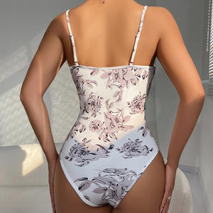 Corsetto da Donna <span class=keywords><strong>Sexy</strong></span> con Lacci, Ricamo Floreale, Lingerie Teddy, Body in Rete Trasparente, Modellante per la Pancia - Product Image 5