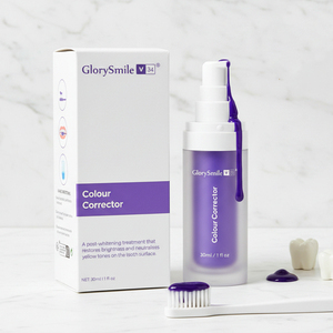 Vente en gros de sérum blanchissant pour les dents <span class=keywords><strong>Glorysmile</strong></span>, dentifrice violet éclaircissant instantané 30 ml, personnalisé - Product Image 1
