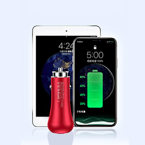 <span class=keywords><strong>Adaptador</strong></span> <span class=keywords><strong>de</strong></span> cargador <span class=keywords><strong>de</strong></span> coche <span class=keywords><strong>de</strong></span> metal USB C dual <span class=keywords><strong>de</strong></span> 18W para <span class=keywords><strong>iPhone</strong></span> 16 15 14 <span class=keywords><strong>13</strong></span> 12 Pro Max Samsung Galaxy <span class=keywords><strong>carga</strong></span> rápida del encendedor <span class=keywords><strong>de</strong></span> cigarrillos del coche - Product Image 2