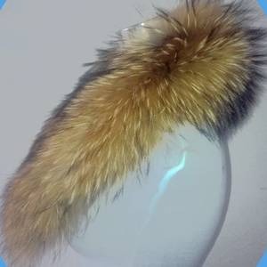 Cuello de piel para mujer, pieles reales, perro mapache, piel de Animal Real, ropa, uso de collares de piel - Product Image 1